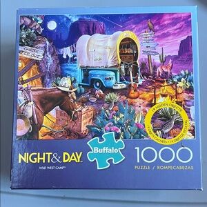 Buffalo Night & Day Wild West Camp Puzzle - 1000 Pieces
